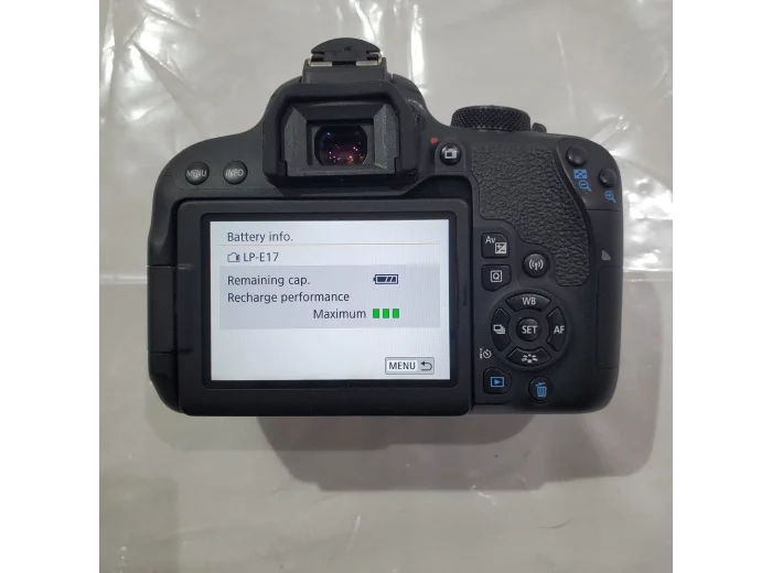 Canon EOS Rebel T7i 800D 24.2MP Digital SLR Camera + 18mm-55mm Lens + 2 Battery