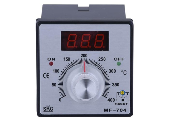 ZF-72 3 Dial Code 72x72mm Analog Temperature Controller with Pointer Panel Temperature Thermostat