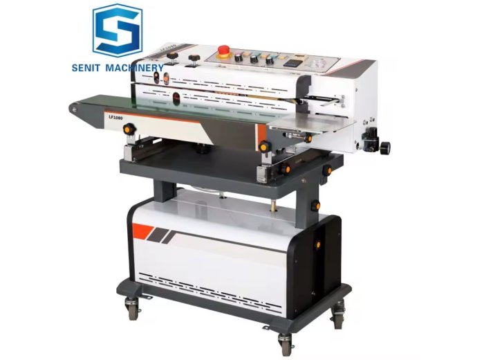 Continuous Nitrogen Sealing Machine Gas Potato Chip Bag Sealer with Gas Flushing