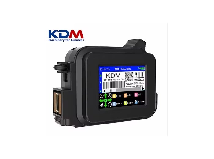 KDM New Mini Intelligent Ink]et Printer Height Cover Internal Encoder Design with Multi Languages and Font