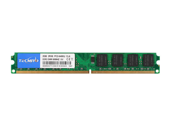 DDR2 2GB 800MHz DIMM-Narrow version
