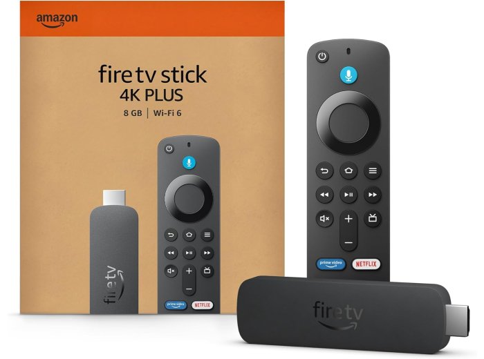 Amazon Fire TV Stick 4K Plus (newest model) with AI-powered Fire TV Search, Wi-Fi 6, stream over 1.8 million movies and shows, free & live TV
