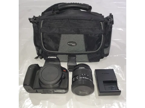 Canon EOS Rebel T7i 800D 24.2MP Digital SLR Camera + 18mm-55mm Lens + 2 Battery