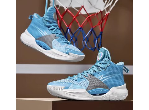 Rubber Soled Basketball Shoes Size 48 Blue