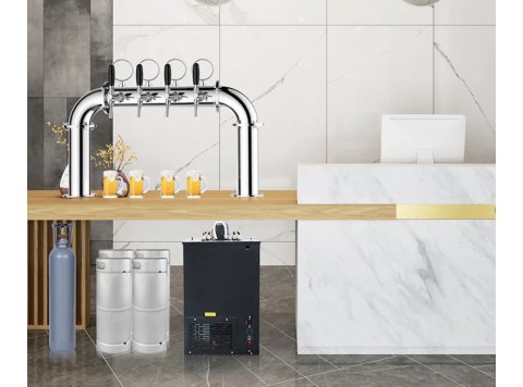 BEW-17 210W 3~8℃ compressor R134A Ice Bank Water-cooling 40L Black