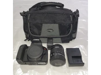 Canon EOS Rebel T7i 800D 24.2MP Digital SLR Camera + 18mm-55mm Lens + 2 Battery