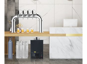 BEW-17 210W 3~8℃ compressor R134A Ice Bank Water-cooling 40L Black