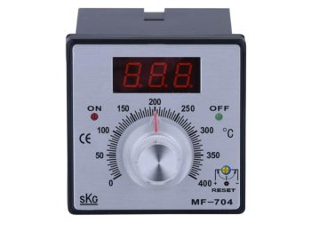 ZF-72 3 Dial Code 72x72mm Analog Temperature Controller with Pointer Panel Temperature Thermostat