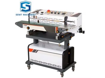 Continuous Nitrogen Sealing Machine Gas Potato Chip Bag Sealer with Gas Flushing