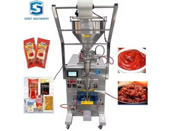 PLC-Controlled Multi-Function Small Sachet Packing Machine for Liquid Products Fruit Pulp Jam Sauce Packing Machine