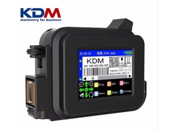 KDM New Mini Intelligent Ink]et Printer Height Cover Internal Encoder Design with Multi Languages and Font