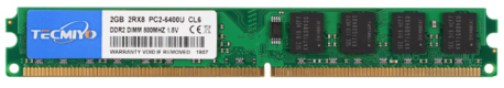 DDR2 2GB 800MHz DIMM-Narrow version