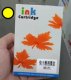 Yellow 12.7mm Color Ink Cartridges for Handheld Inkjet