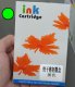 Green 12.7mm Color Ink Cartridges for Handheld Inkjet