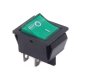 Power Switch 15x21mm Green LED Light on OFF 4 Pin 2 Position 10A 250VAC 6A 250VAC 15*21mm Rocker Switch